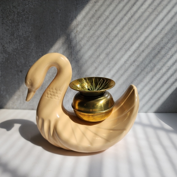 Vintage ceramic swan - Picture 8 of 9